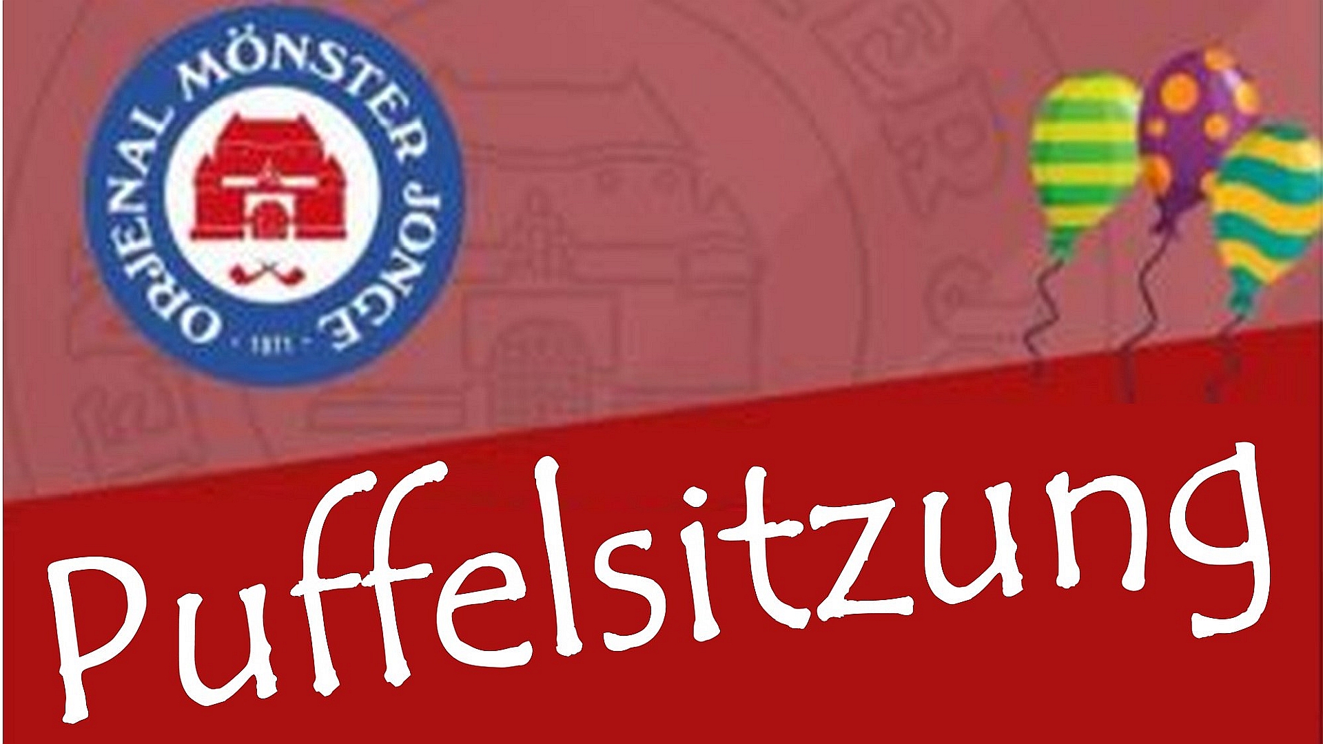 Puffelsitzung | Mönster Jonge