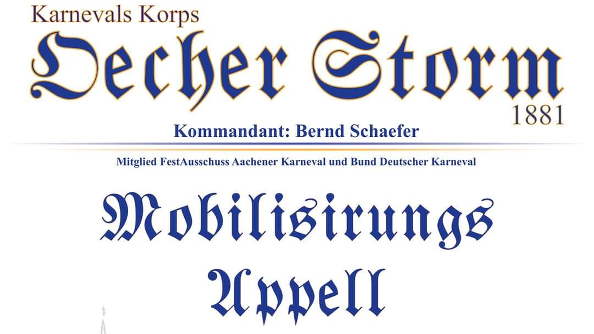 Mobilisierungsappell | Oecher Storm