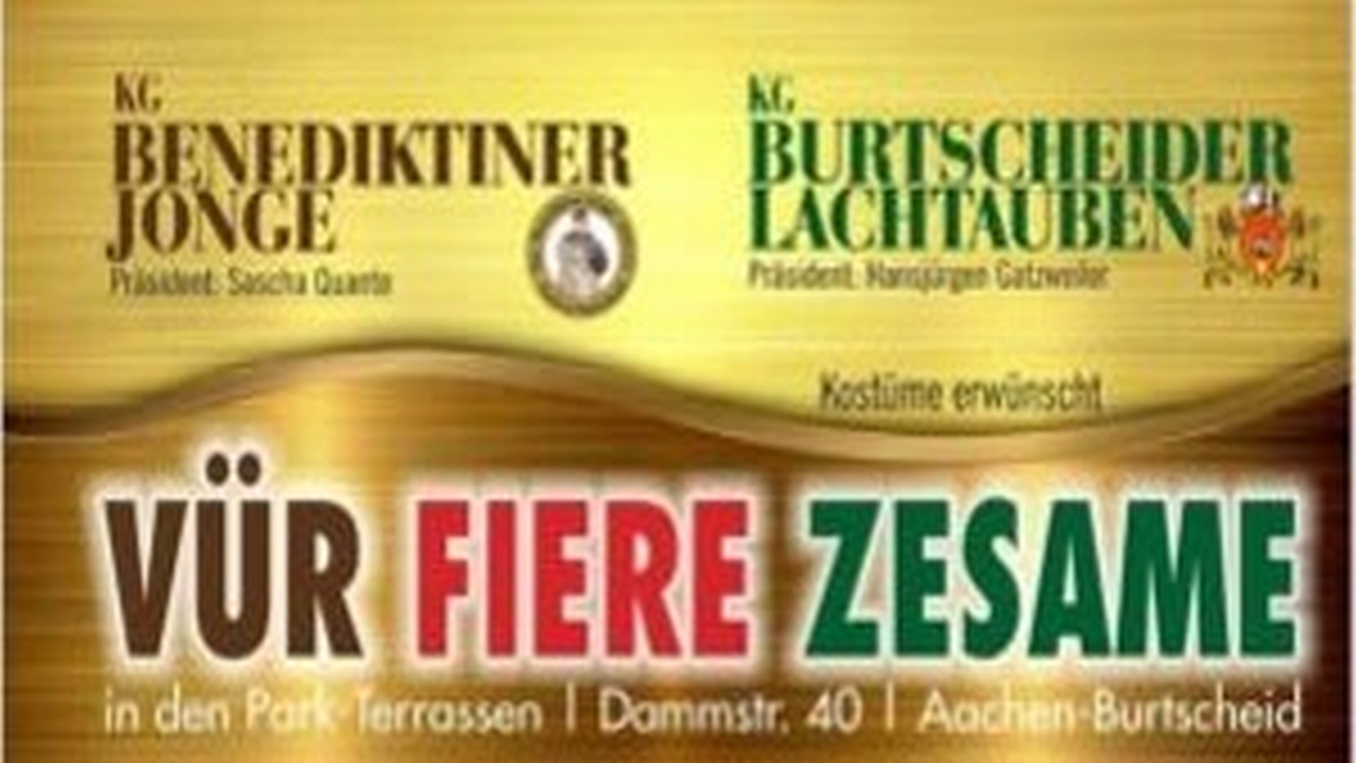 VÜR FIERE ZESAME | Lachtauben & Benediktiner