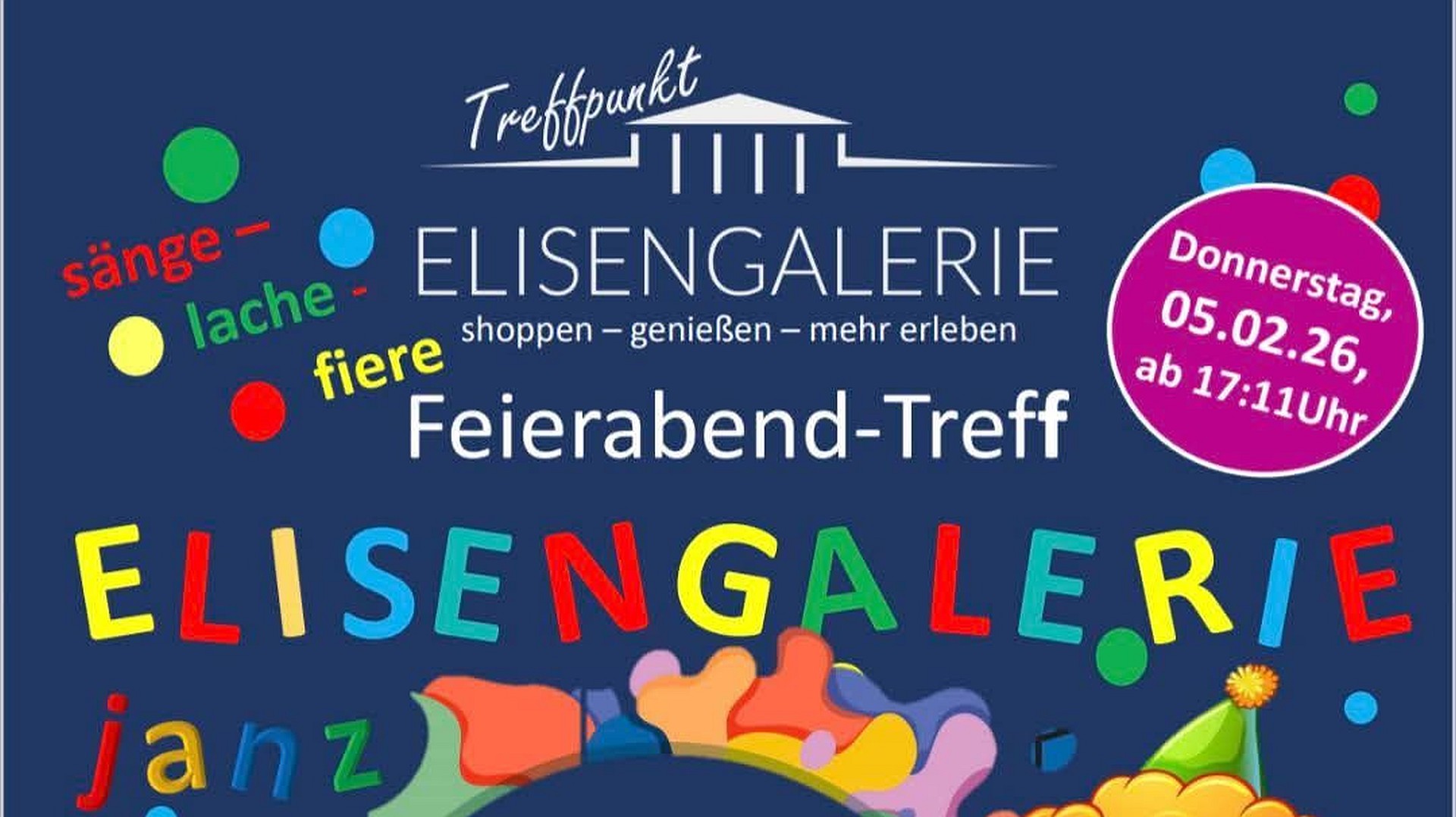 Elisengalerie janz jeck | Treffpunkt Elisengalerie