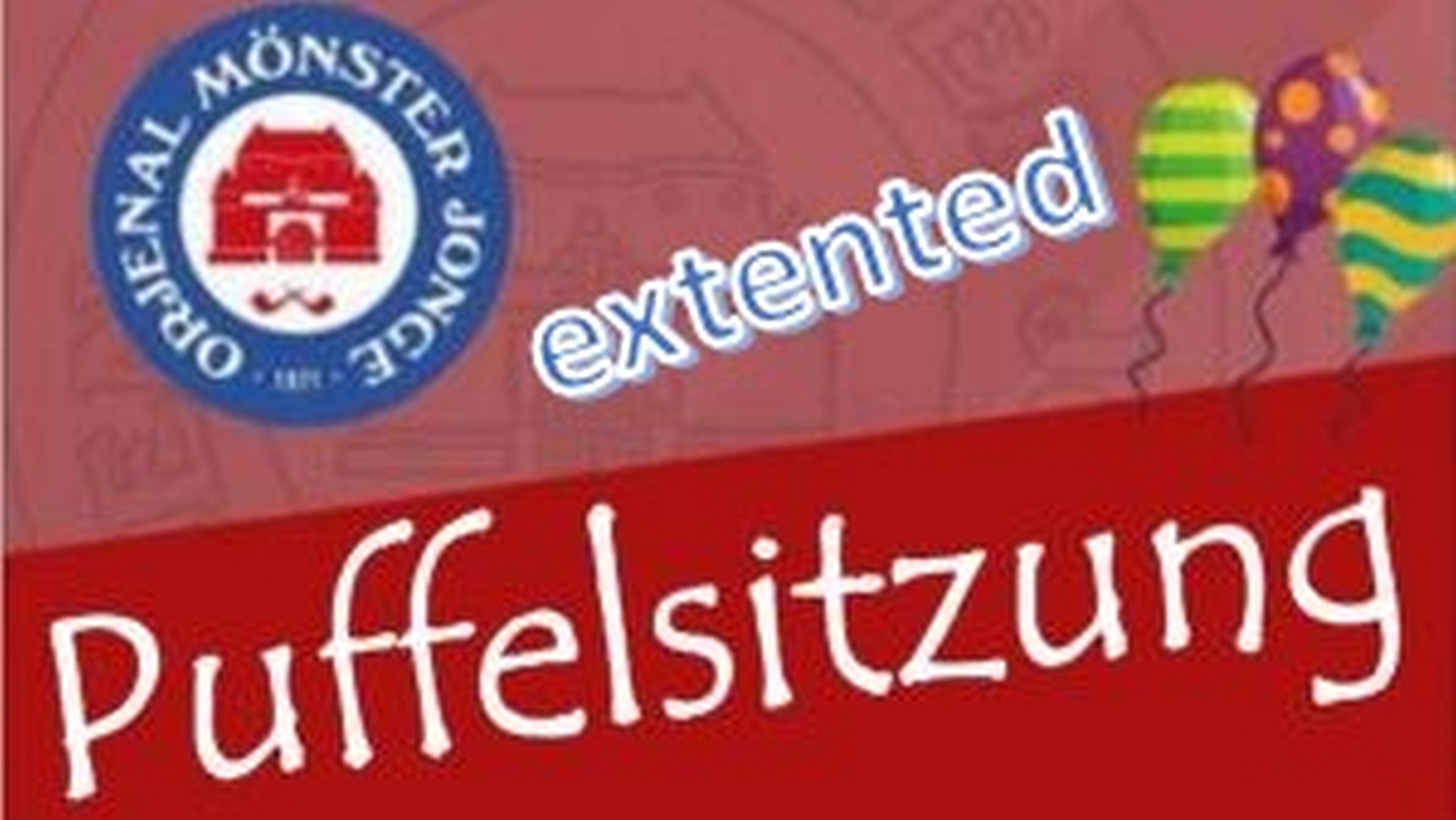 Puffelsitzung extented | Mönster Jonge